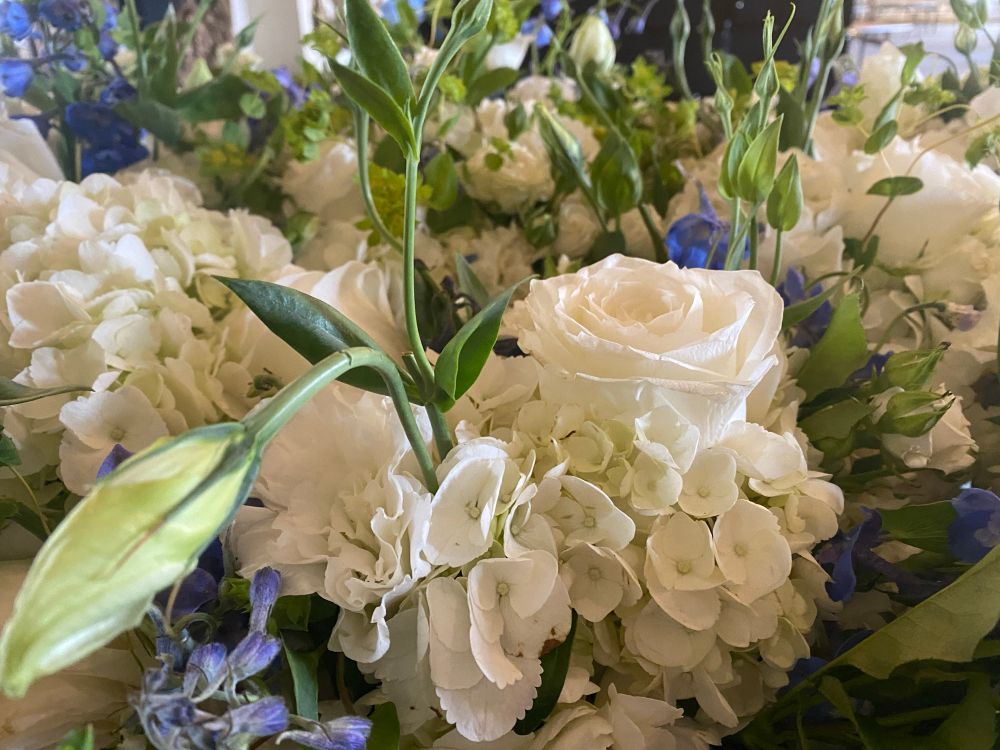 White flower bouquet