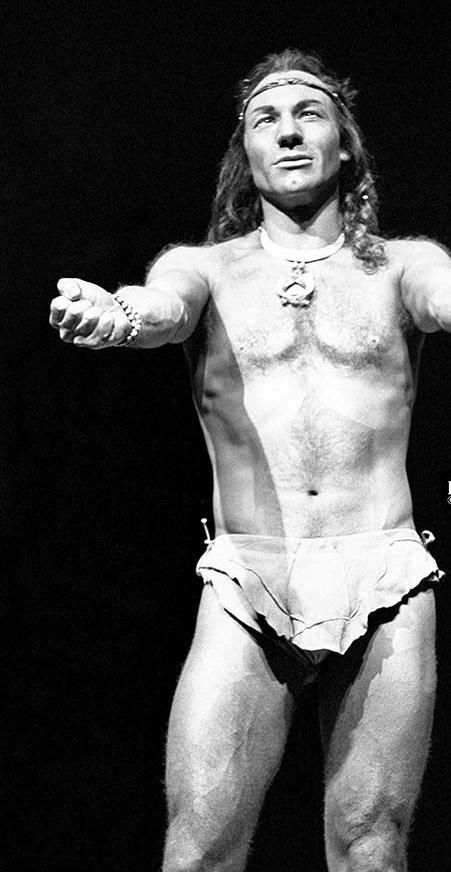 Sir Patrick Stewart as Oberon in “A Midsummer Night’s Dream” at the Royal Shakespeare Company, Stratford-upon-Avon, 1977 