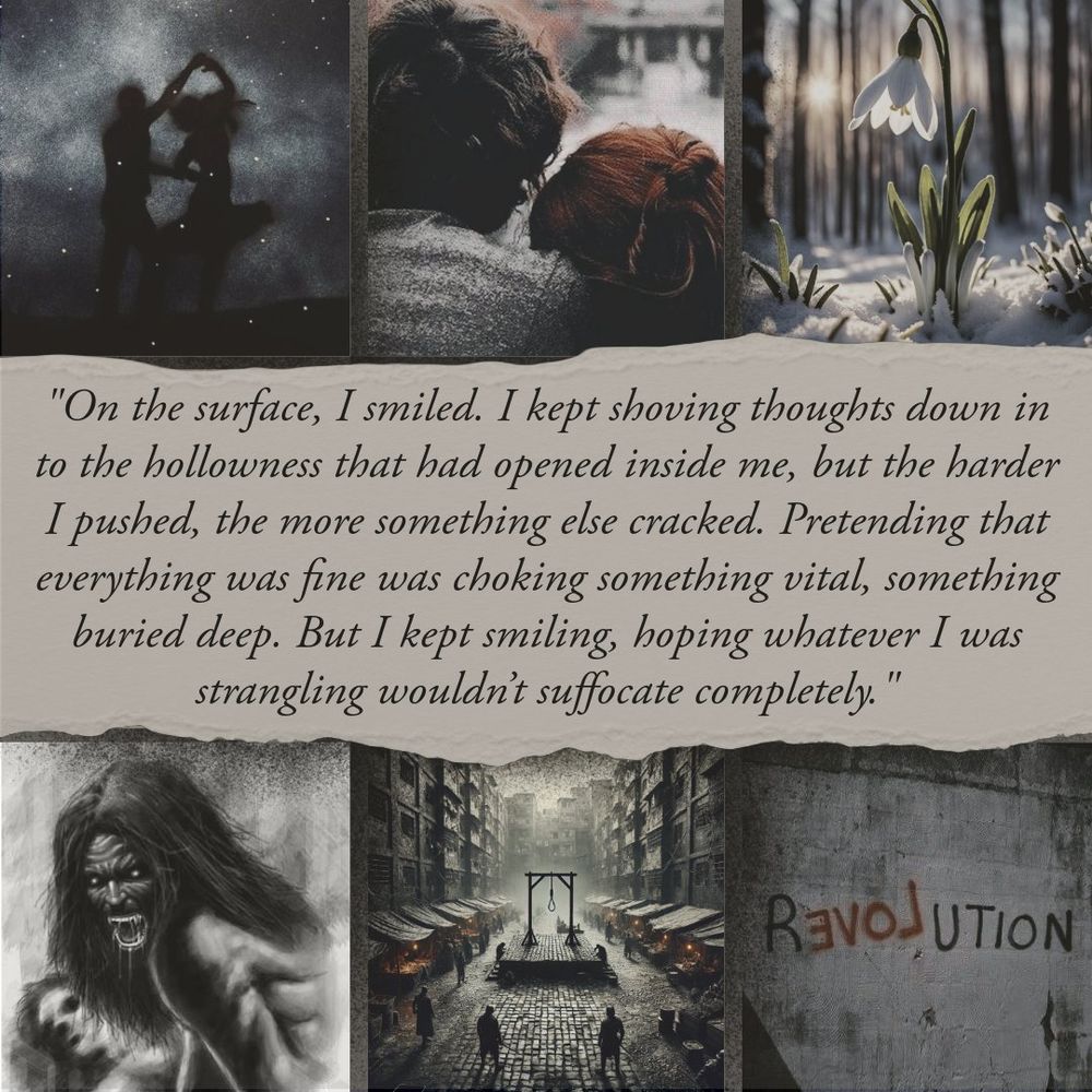 On the surface, I smiled. I kept shoving thoughts down into the hollowness that had opened inside me, but the harder I pushed, the more something else cracked. Pretending that everything was fine was choking something vital, something buried deep. But I kept smiling, hoping whatever I was strangling wouldn't suffocate completely.