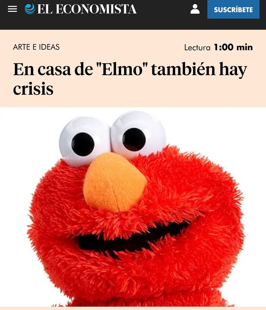 The Economist in Spanish: A picture of an Elmo doll Text: En casa de 