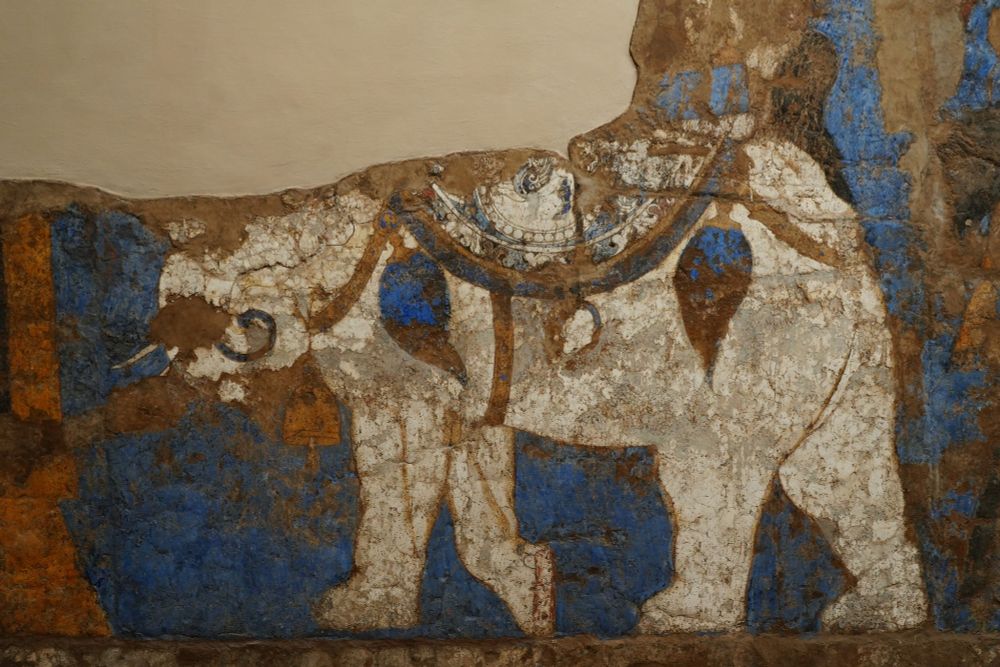 Elephant from Nowrūz procession mural.
