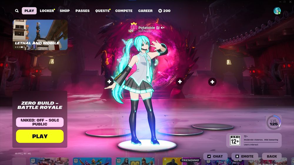 Miku Fortnite.