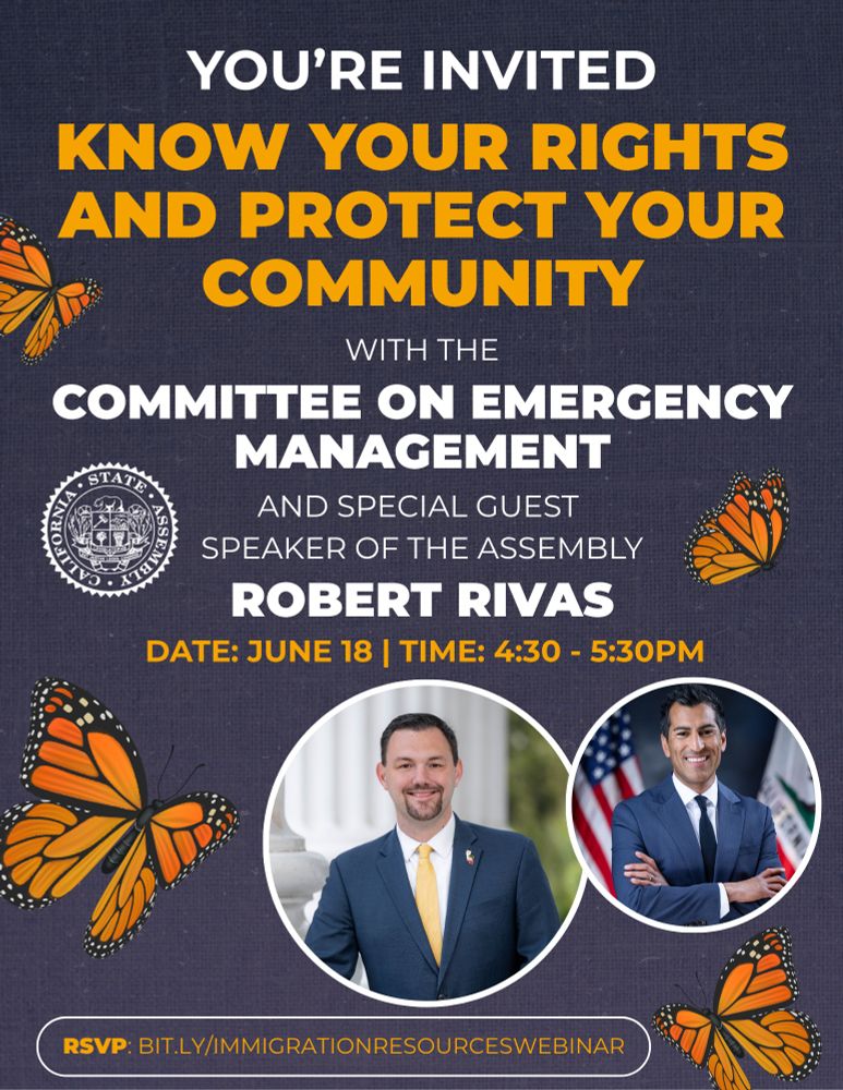 The webinar will feature a Staff Attorney at the Immigrant Legal Resource Center (ILRC) and will focus on what to do if ICE attempts to enter a place of business, worship, or school. 

I strongly encourage educational institutions, service providers, nonprofit organizations, and community leaders to attend—and to share this invitation widely.

🔒 Please note: This webinar is a safe and confidential space. Attendee names and information will not be shared.
