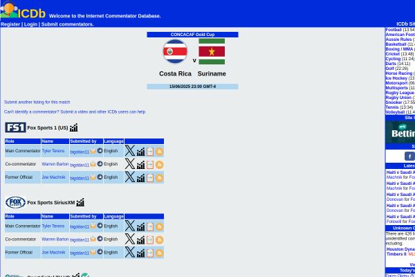 Costa Rica vs Suriname