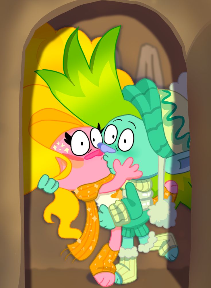 clay and viva kissing in a closet