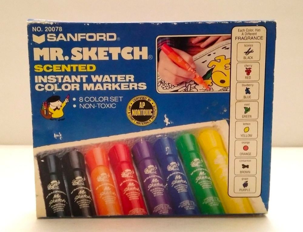 "Scented" markers circa 1984
