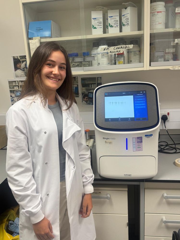 Naomi after a successful Western blot! 