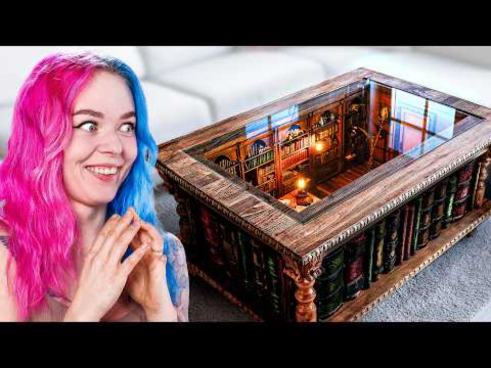 I Built a Coffee Table with a Library Inside