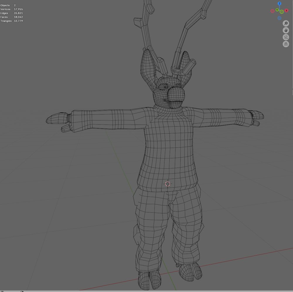 blender, wip of adding a very low detail big jacket to my guy