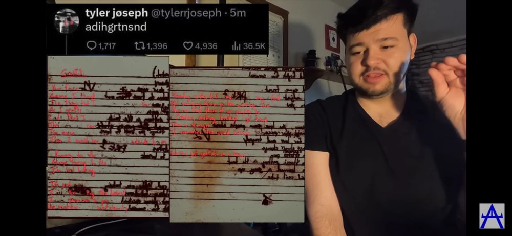 The digital remains pages edited to point out a song called graffiti on the other side of the page shown.