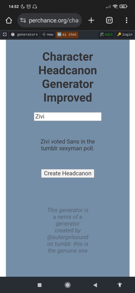 Zivi voted Sans in the tumblr sexyman poll.