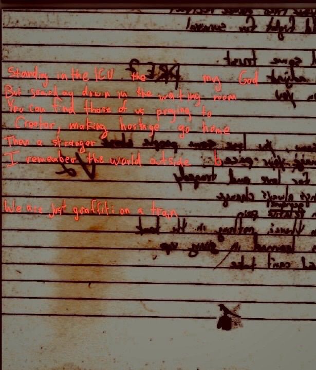 Song called graffiti on the other side of a page from digital remains (sorry i don't have time to transcribe it right now)