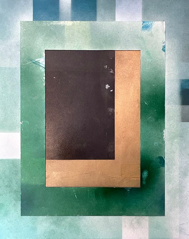 Obra "Vacío 3" (luz natural) de la serie "Ausencias 8", por el artista abstracto El Gus.