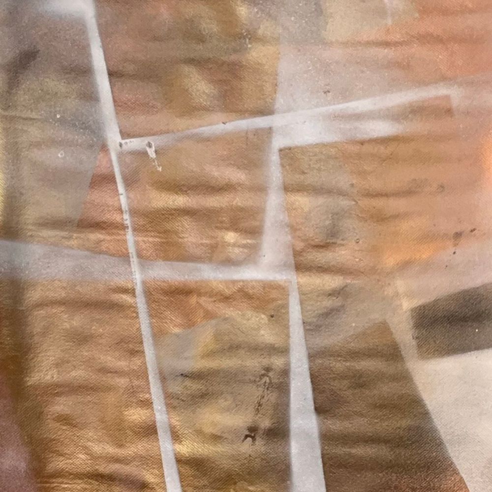 Primer detalle de la obra "Ausencias 6A: Hágase la luz", por El Gus.