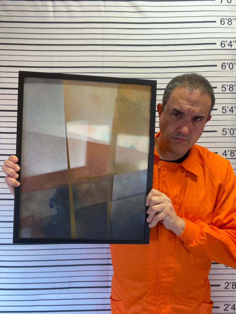 Comparativa de tamaño de la obra “Ausencias 5: Sirio”, por El Gus.
