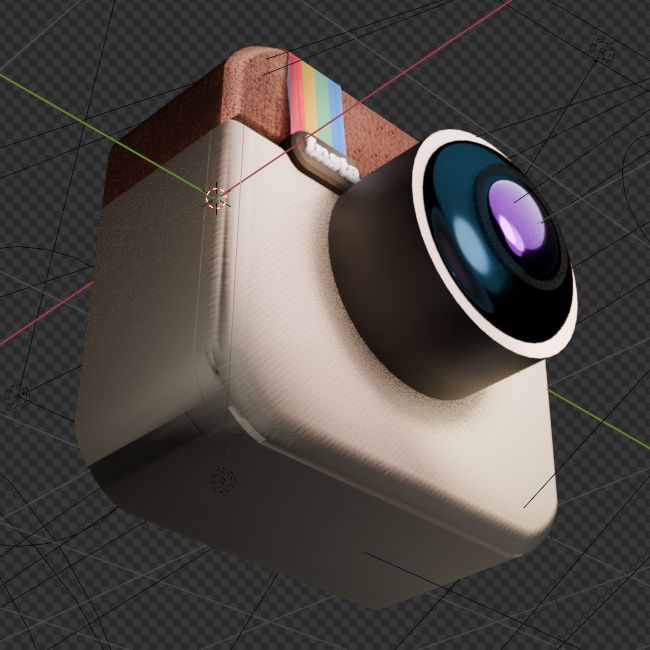 Another angle of the remade Instagram logo from 2011.