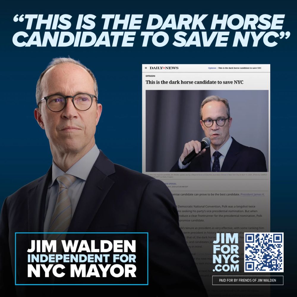 BREAKING: New York Daily News - This is the dark horse candidate to save NYC