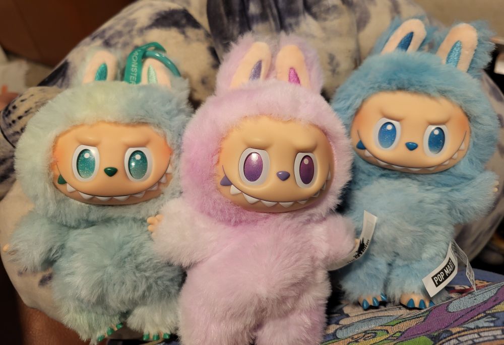 3 Labubus: Serenity, Luck, and Hope