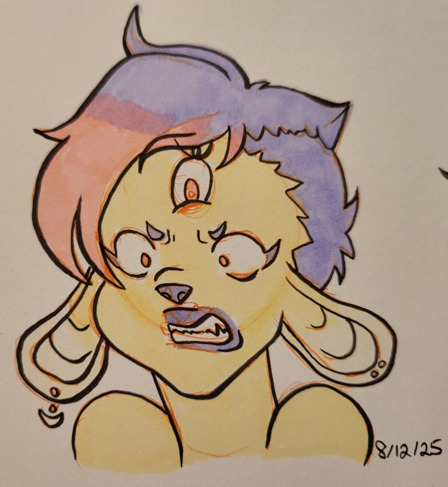 Angry close-up