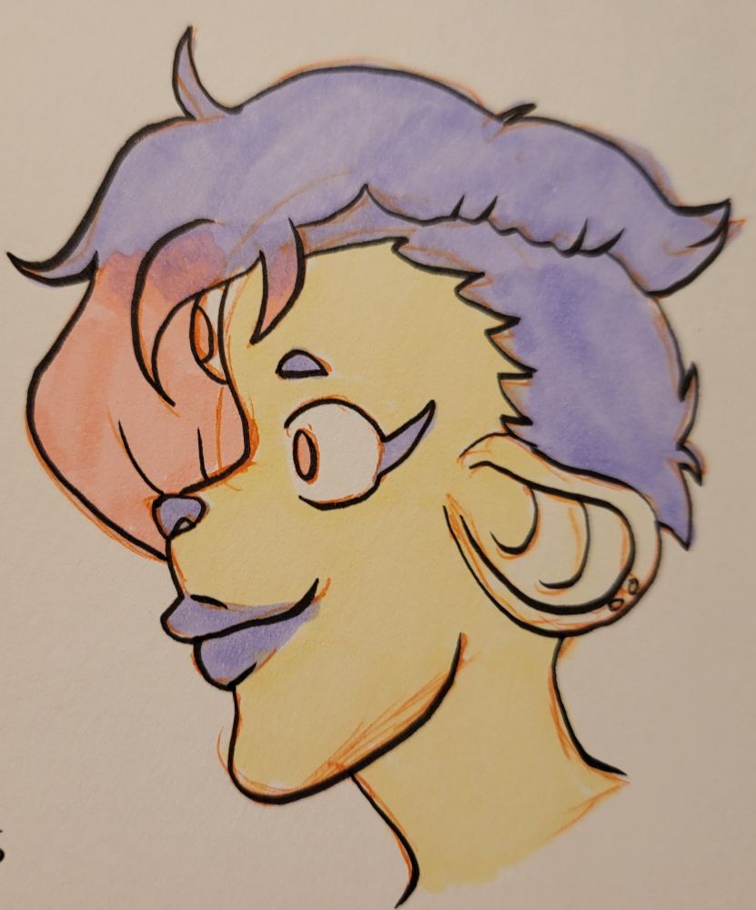 Side view close-up