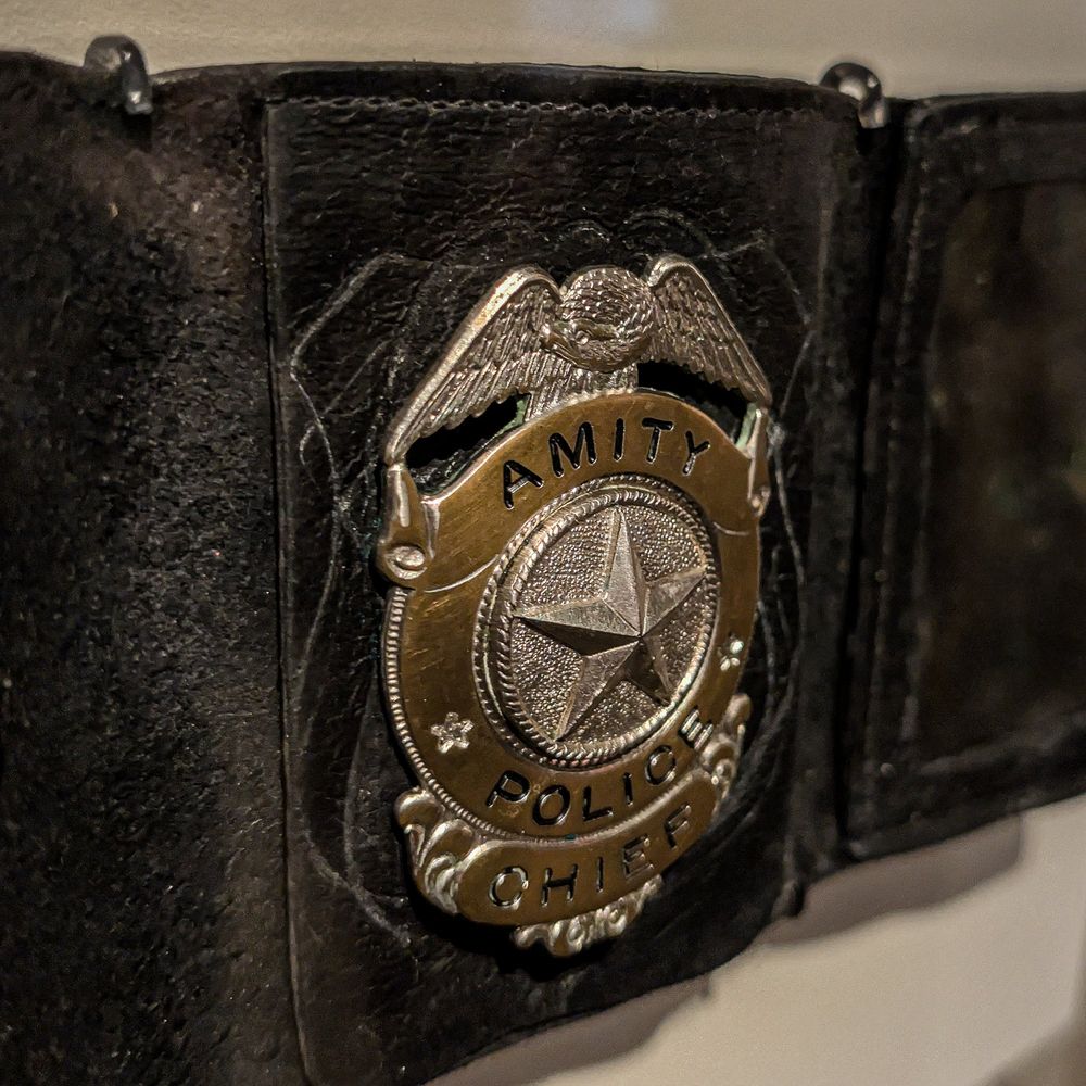Brody's Amity Police badge. 