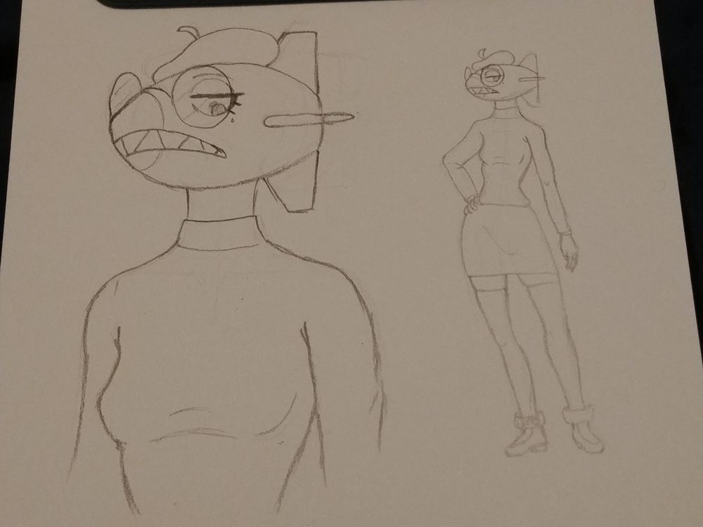 Cordelia Nobel, a woman with a bomb for a head. She has glasses! Cute! She's kind of a hipster.