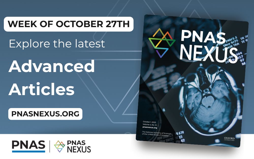 In this week’s Advanced Articles: We explore how Post-January 6 deplatforming shows long-term effects on ideological polarization among Twitter users, investigate reservoir computing with wine beads, and more. In PNAS Nexus: https://academic.oup.com/pnasnexus/advance-articles