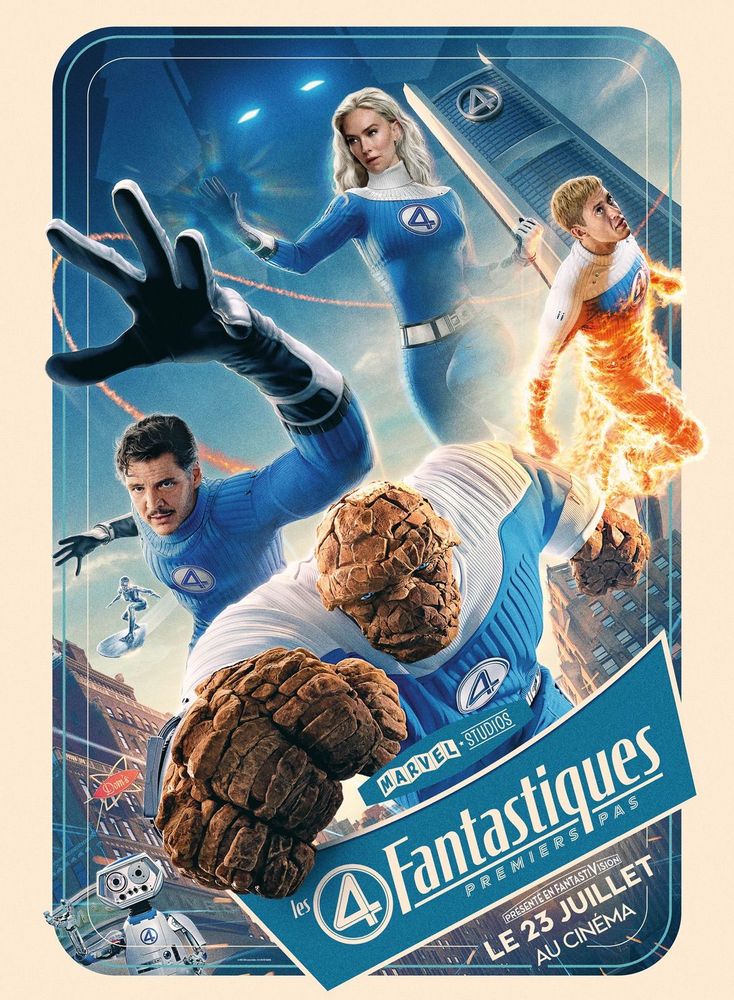 Affiche française des 4 Fantastiques