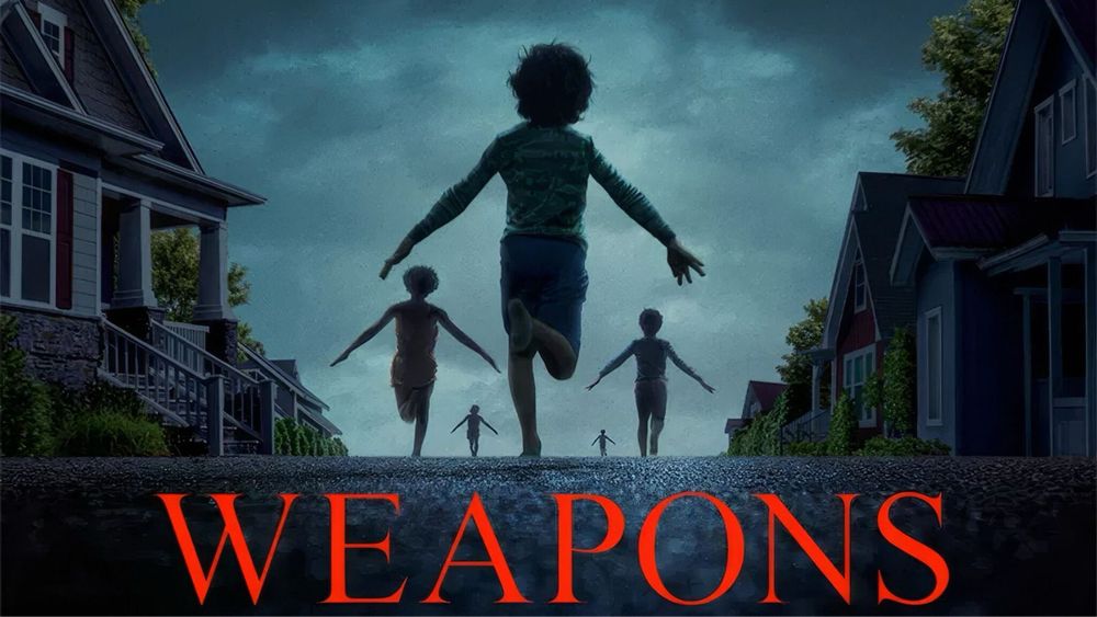Affiche américaine de Weapons (Évanouis en France) représentant des silhouettes d’enfants courant dans la nuit.
