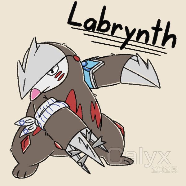 Pmdalliance’s Pokemon Mystery Dungeon character, Labrynth the Excadrill.

#pmd #pokemonysterydungeon