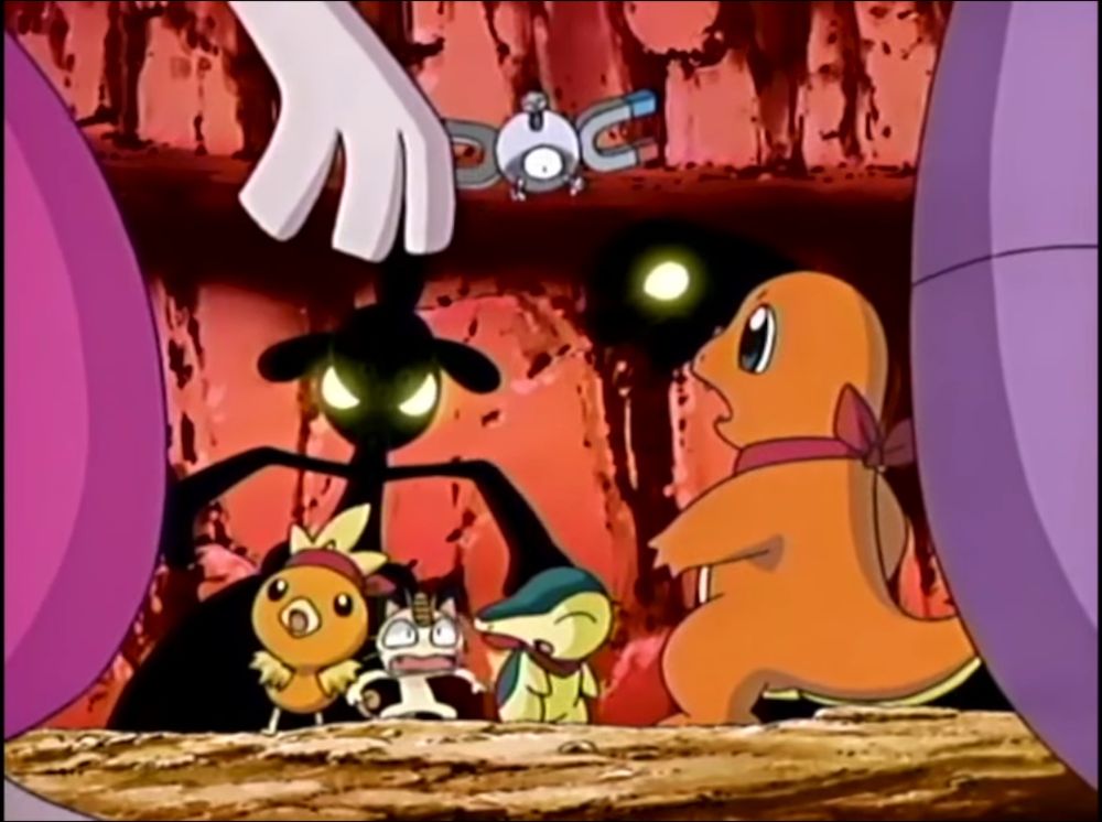Pokemon Opening 9: Battle Frontier, referencing the Red Rescue Team Box Art