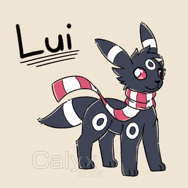 Whiitty’s Pokemon Character, Lui the Umbreon.