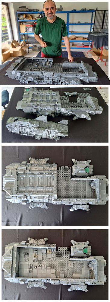 MTV Type M spaceship model, 3D-printed, by gamesART-by-Philipp