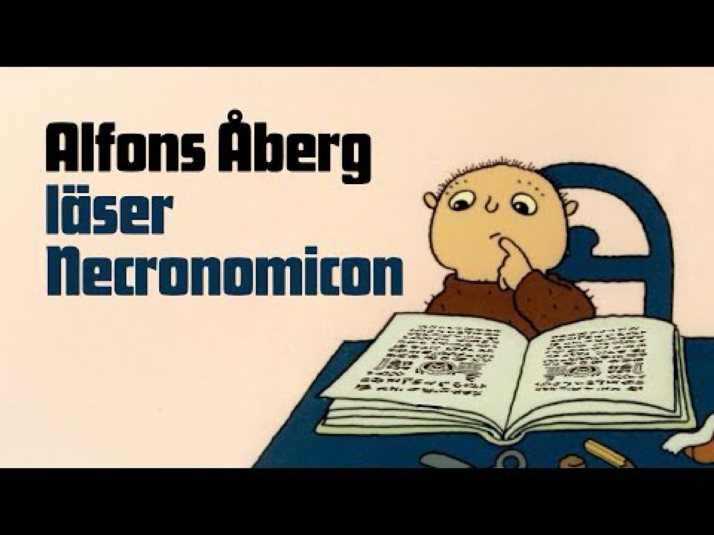 Alfons Åberg läser Necronomicon (Parodi)