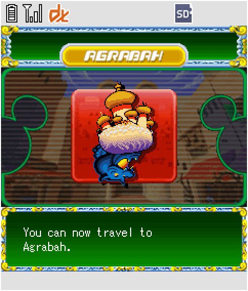 You can now travel to Agrabah.