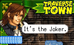 Leon with a shit-eating grin saying "It's the Joker."