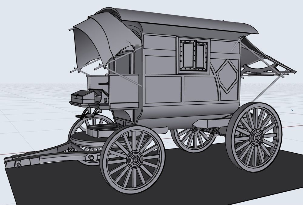 A simpler carriage style wagon.