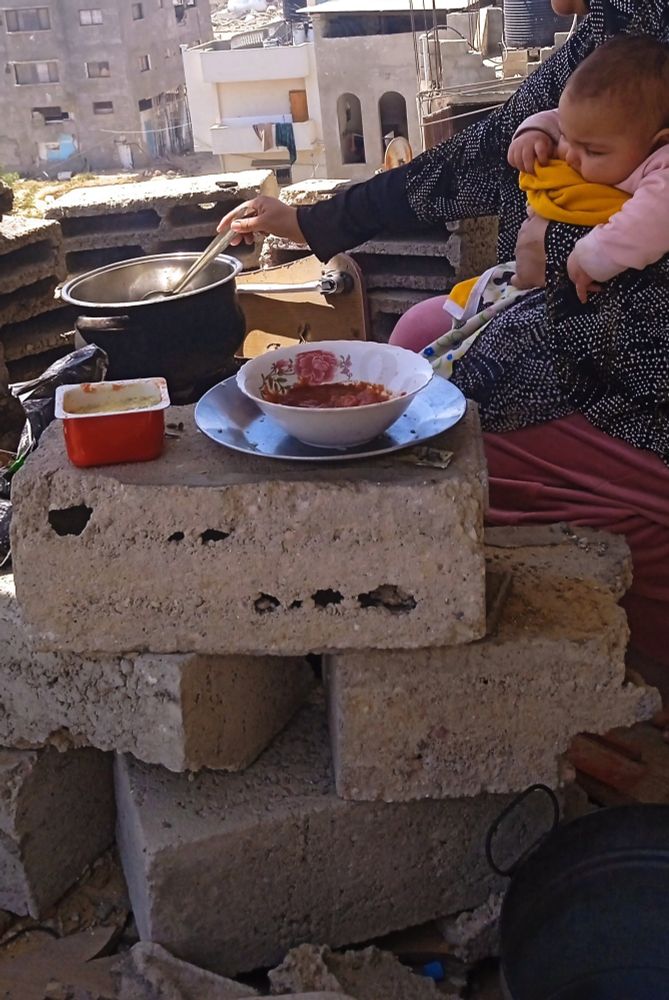 We really crave food. There's always a stomach ache from canned food. We always feel weak and tired. We need healthy food and clean water. Stop all this with your help. We're tired, young and old