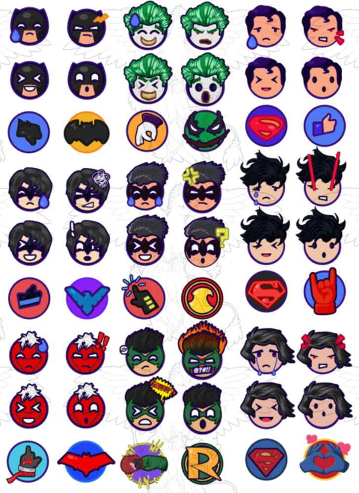 BatFamily Emoji Set - MeaKitty's Ko-fi Shop