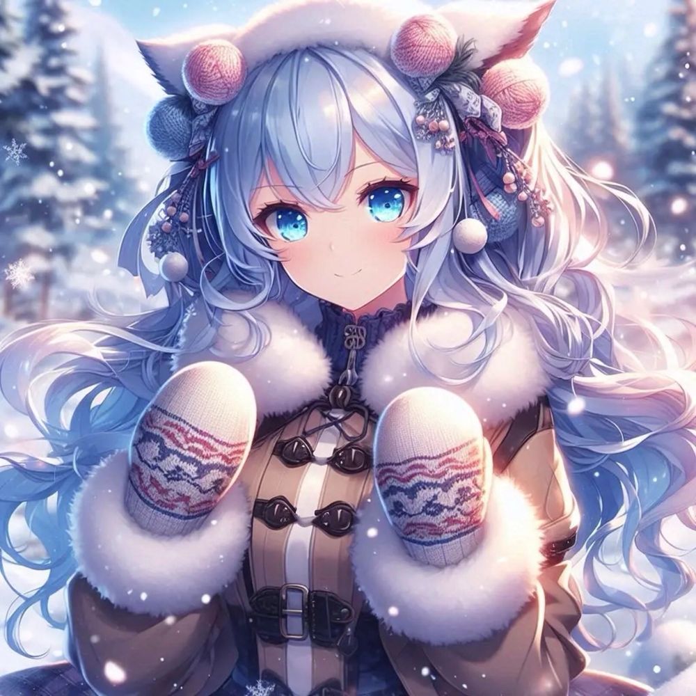 森の中でてぶくろをしている女神ガイア様