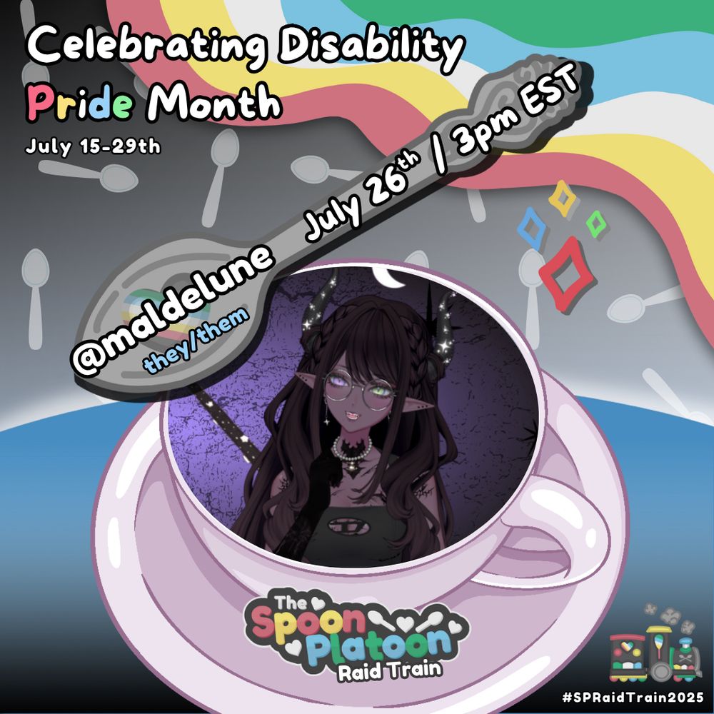 a graphic for the spoon platoon raid train showing mal’s slot from 3-5pm est 