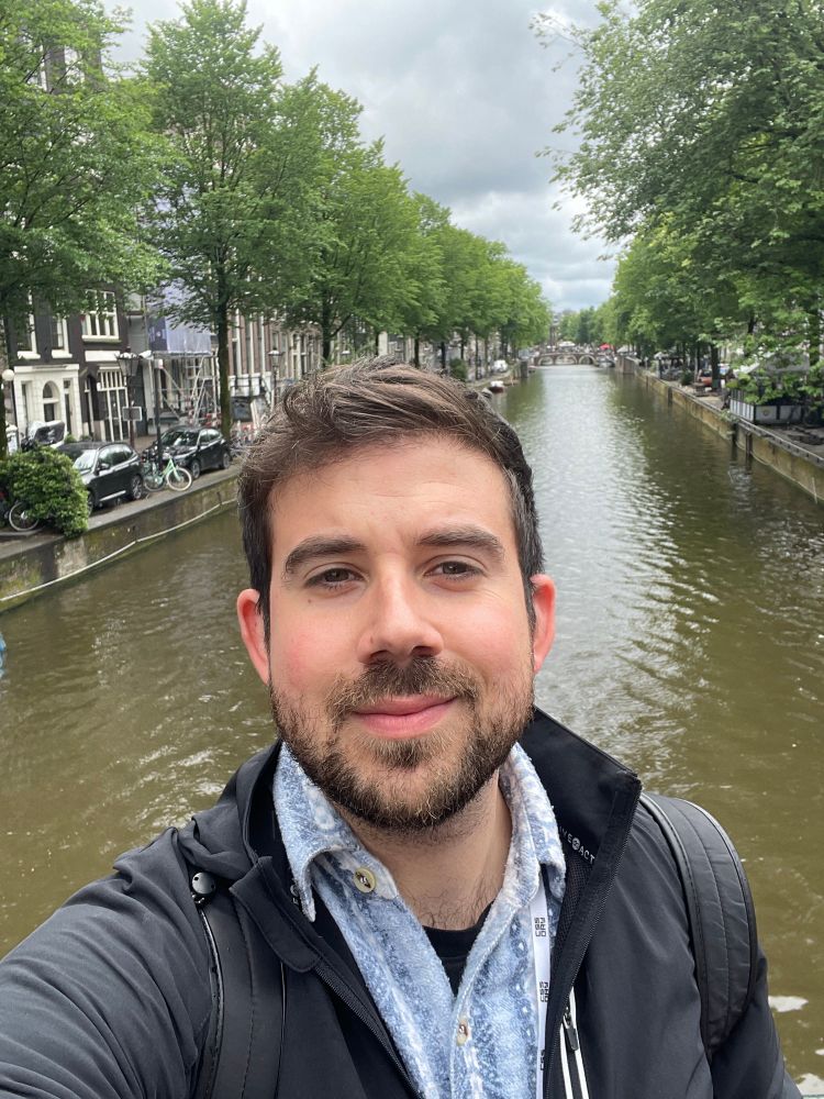 Me in front of one of the channels in Amsterdam