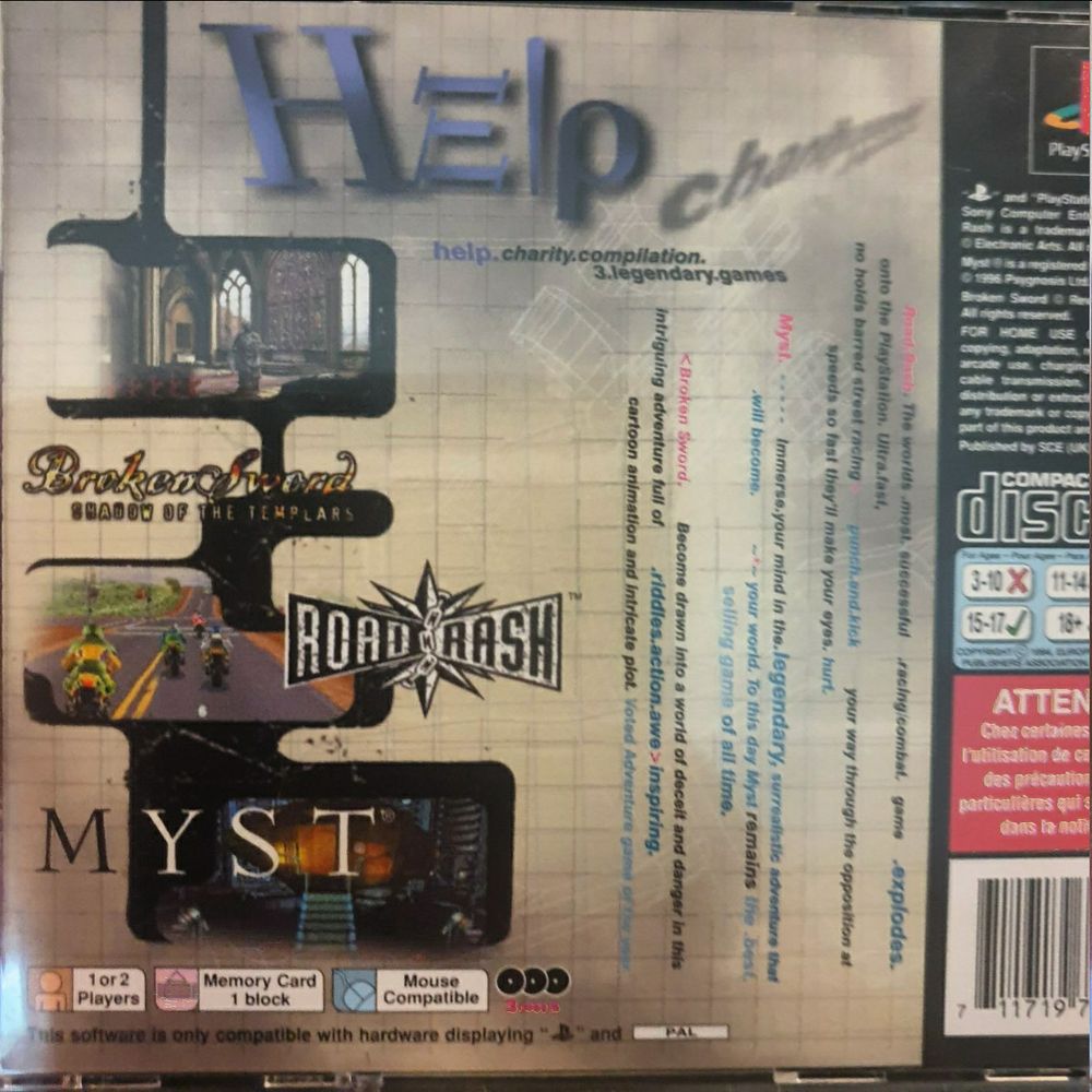 The back of the case shows screenies of the game and some review blurb.