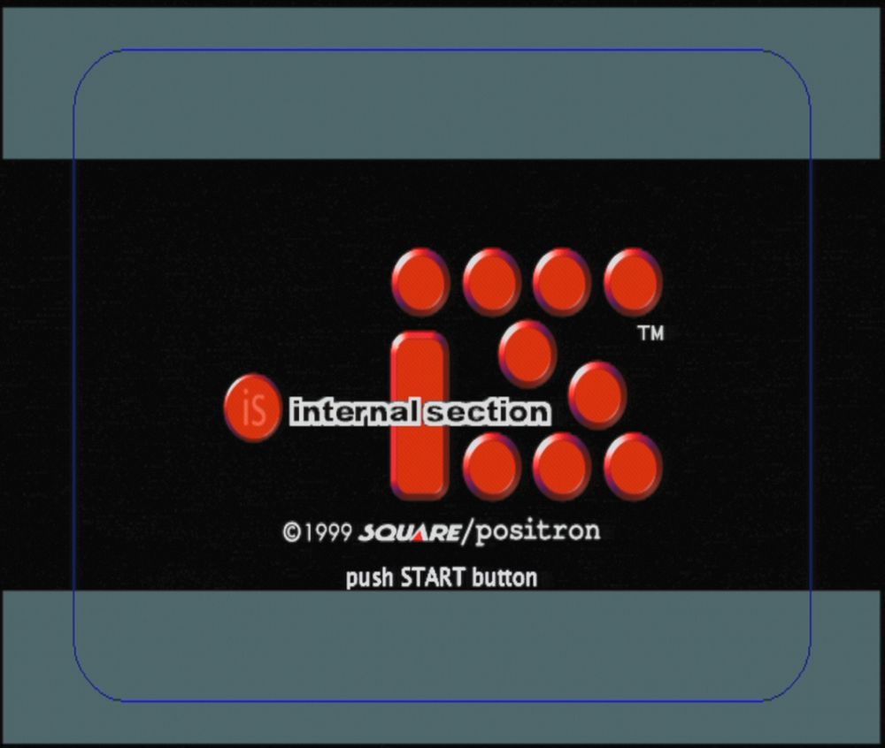 The minimalisticc tutle scren with I S spelled out in rounded dots and a single a tube, with 1999 Square/positron at the bottom