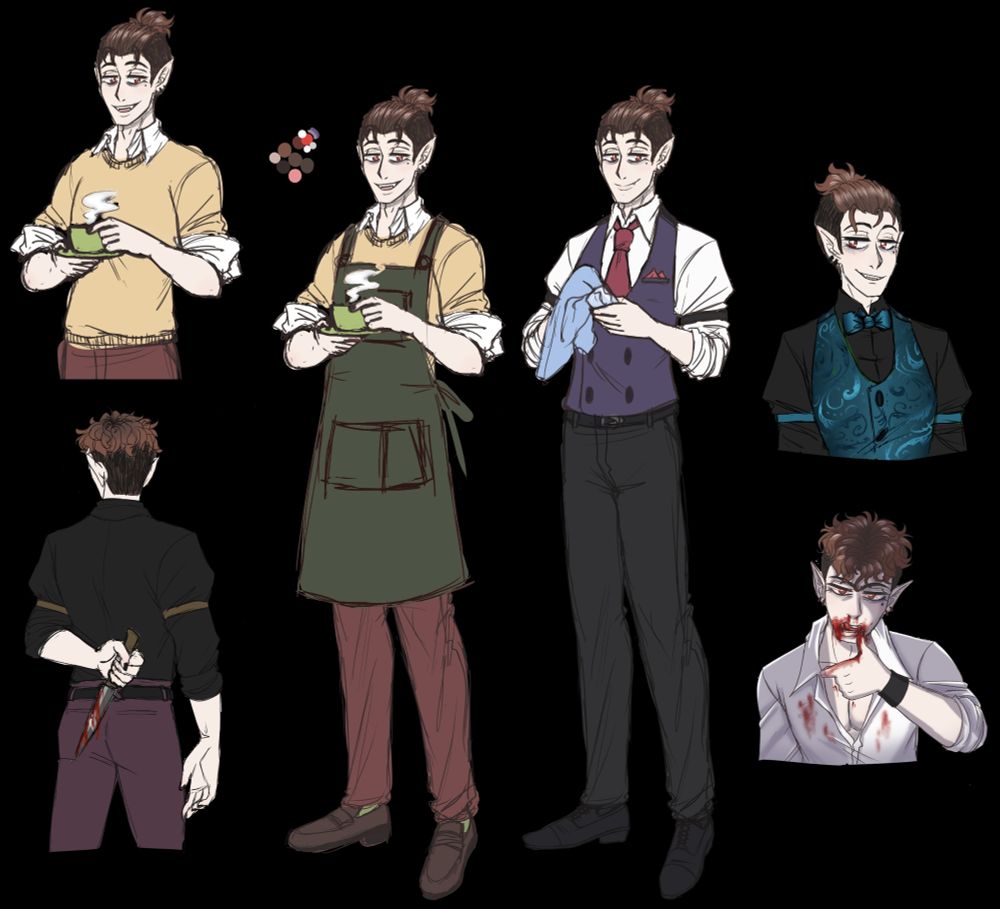 Roland Whittaker; business owner, batista, bartender and vampire. A veteran of the second world War, he was turned when a fellow nurse spared his life. After serving he returned home, and studied mixology and business to start his own coffer shop; Batty Brews.