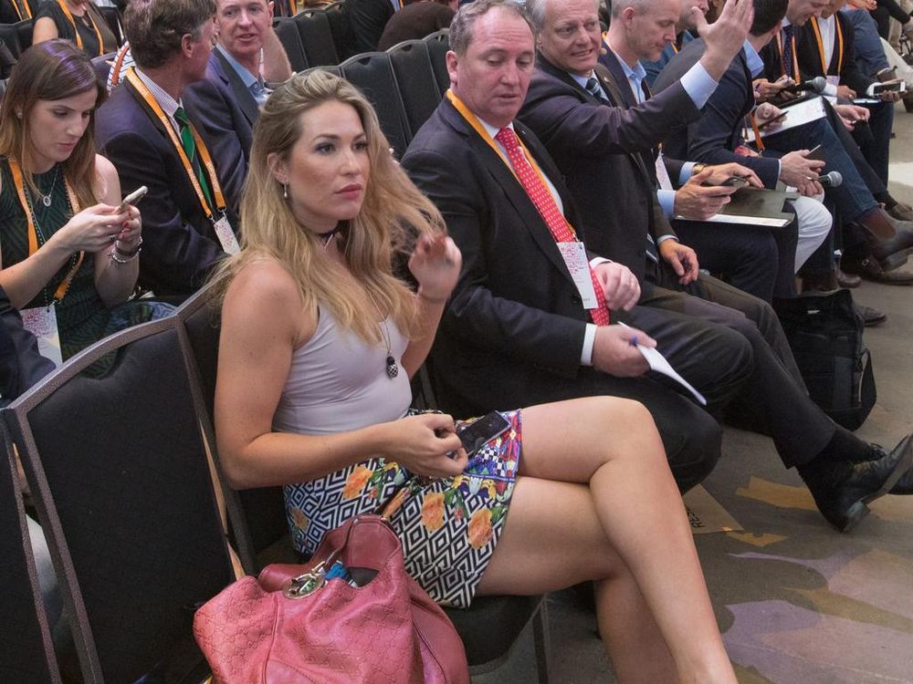 Barnaby and Vicki being coy and flirtatious, barely keeping their illicit lust a secret.