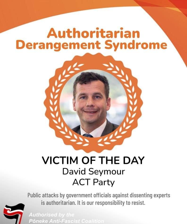 Authoritarian Derangement Syndrome. Parody of ACT meme.