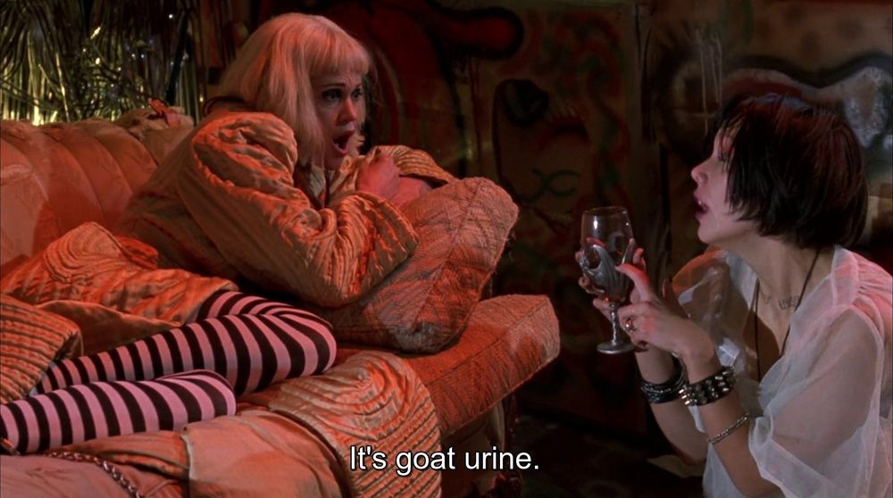 Raven offers an aghast Honey some nice goat urine.