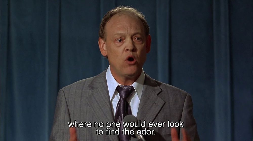 where no one would ever look to find the odor.