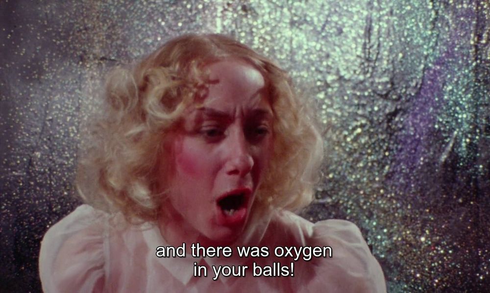 "and there was oxygen in your balls!"